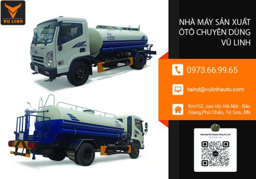 Xe phun nước tưới cây